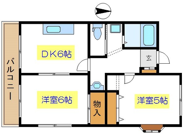 葛西駅 徒歩15分 2階の物件間取画像